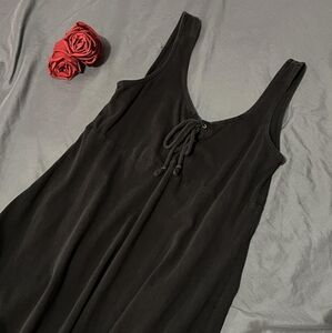 Black lace up aeropostale dress